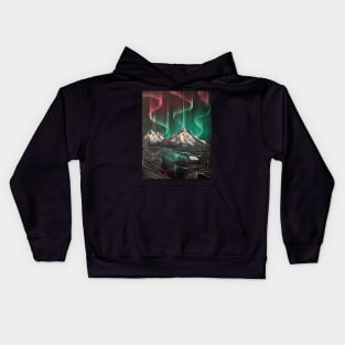 Christmas Northern Lights Kids Hoodie